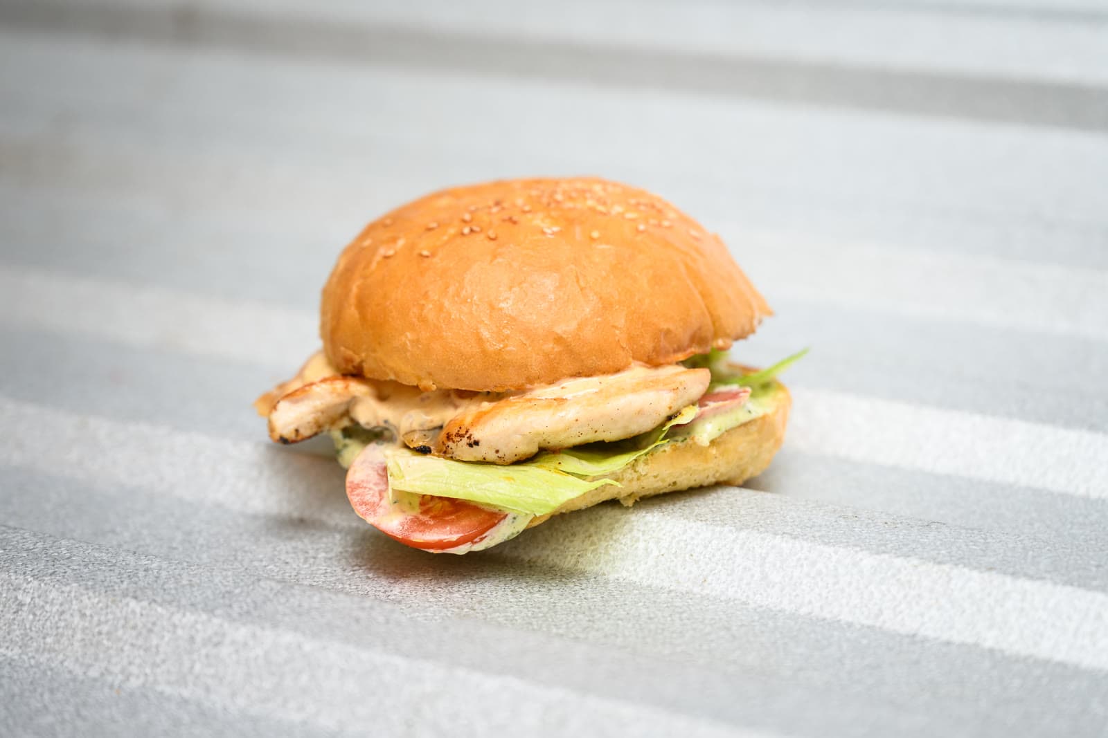 Grilled chick burger